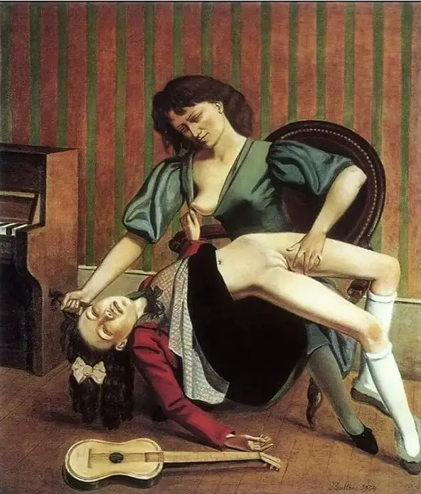 The Guitar Lesson by Balthus Exploring Themes Symbolism and