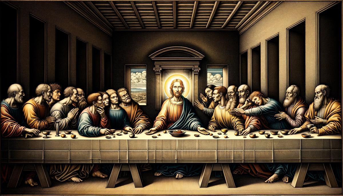 Image depicting Leonardo da Vinci's The Last Supper painting