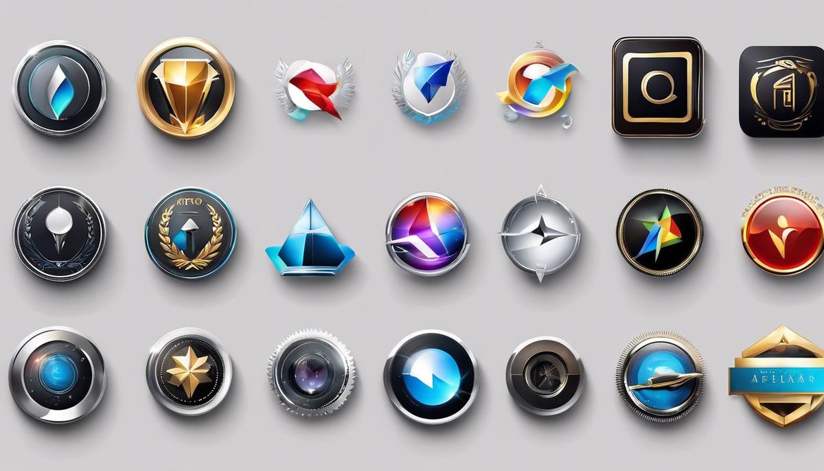 A collection of digital art platforms logos and icons