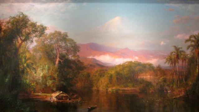 A comparison of landscape paintings by renowned Hudson River School artists like Frederic Edwin Church, Thomas Cole and Albert Bierstadt.