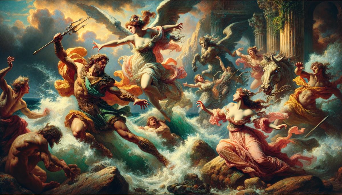 Peter Paul Rubens' painting of Perseus freeing Andromeda