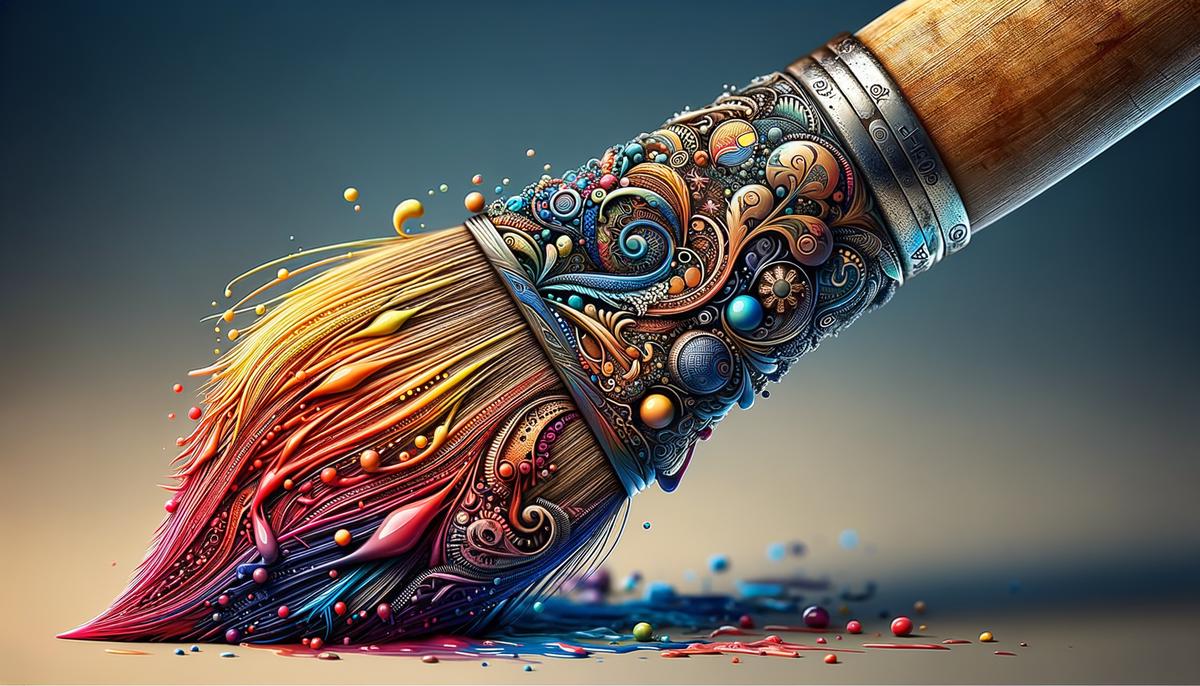 Image of a paintbrush representing personal branding for artists